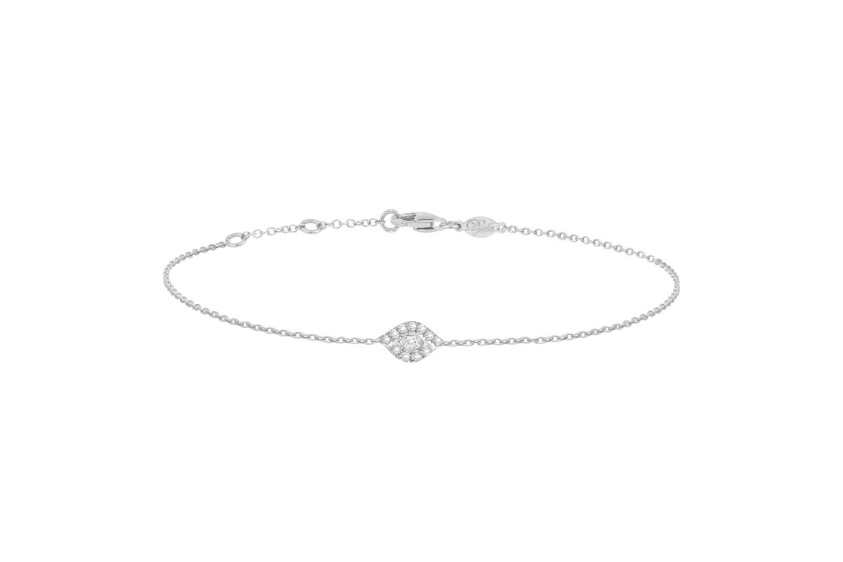 Pulsera Djula con brillantes en oro blanco