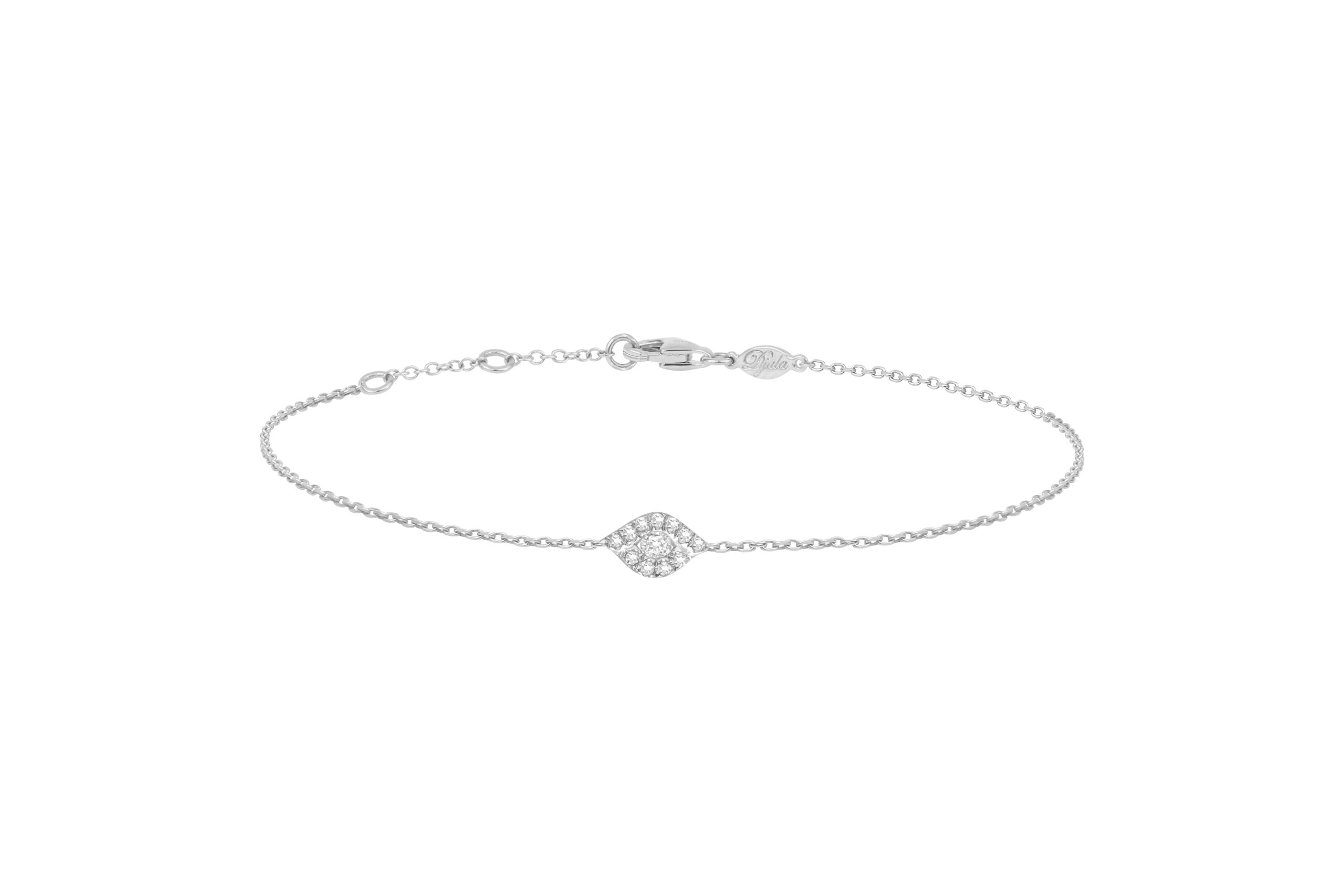Pulsera Djula con brillantes en oro blanco