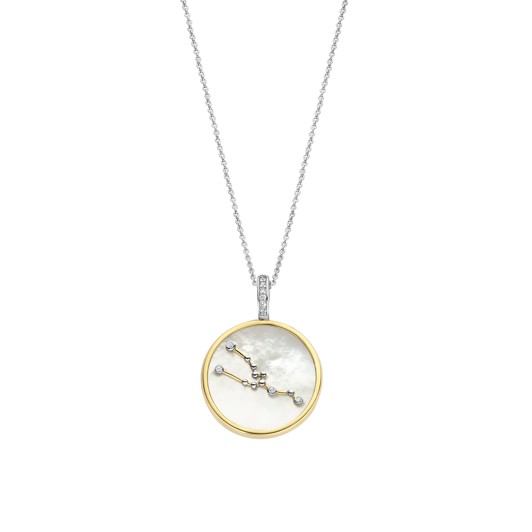 Ti Sento - Zodiac Necklace with pendant - Taurus