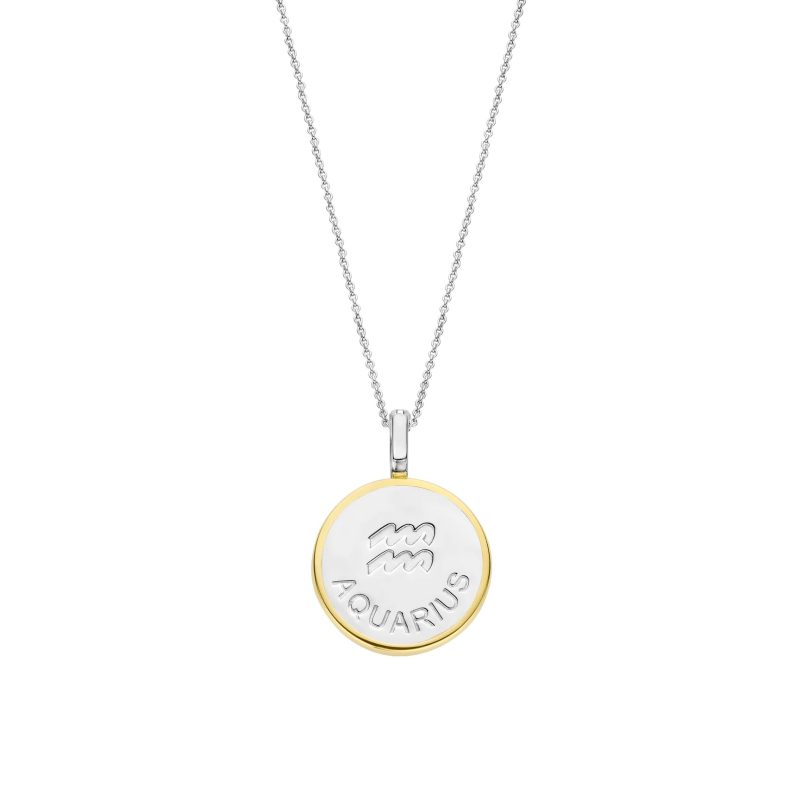 Ti Sento - Zodiac Necklace with pendant - Aquarius