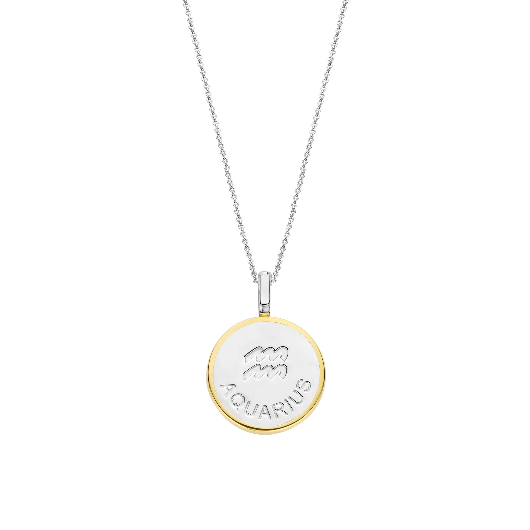 Ti Sento - Zodiac Necklace with pendant - Aquarius