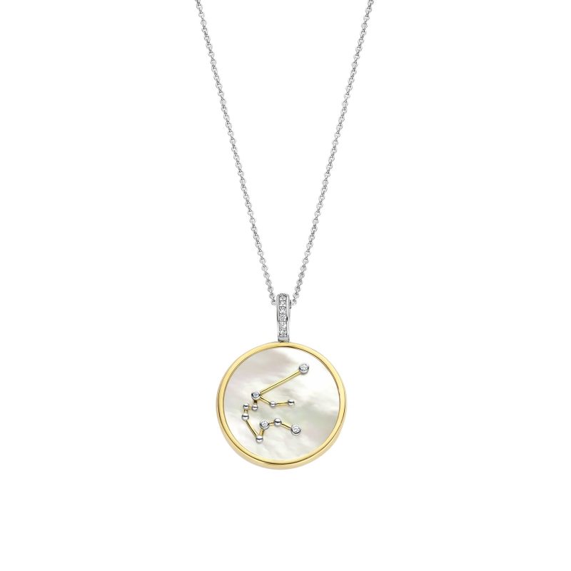 Ti Sento - Zodiac Necklace with pendant - Aquarius