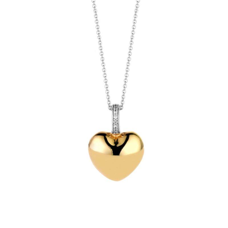 Ti Sento - Heart necklace with pendant