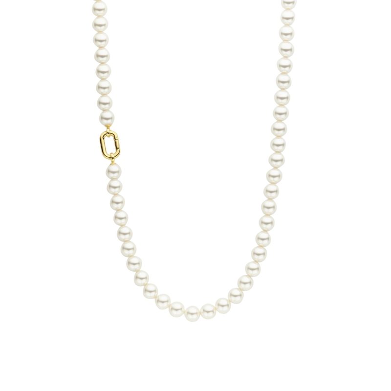 Ti Sento - Long Pearl Necklace with chain 90cm