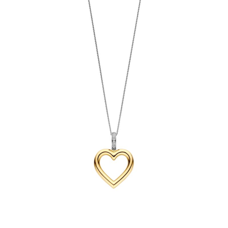 Ti Sento - Heart Necklace with pendant