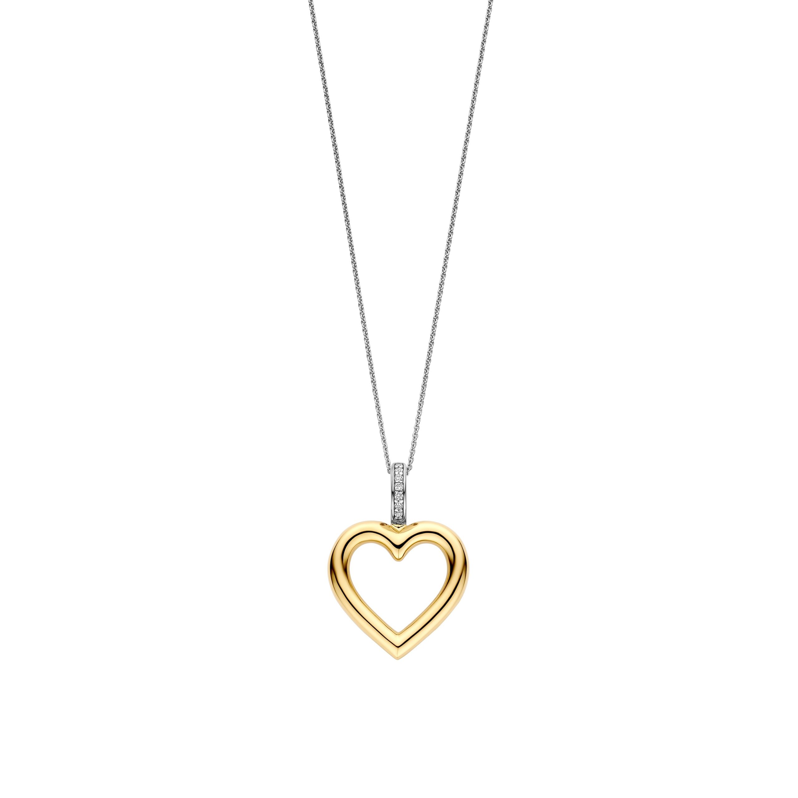 Ti Sento - Heart Necklace with pendant