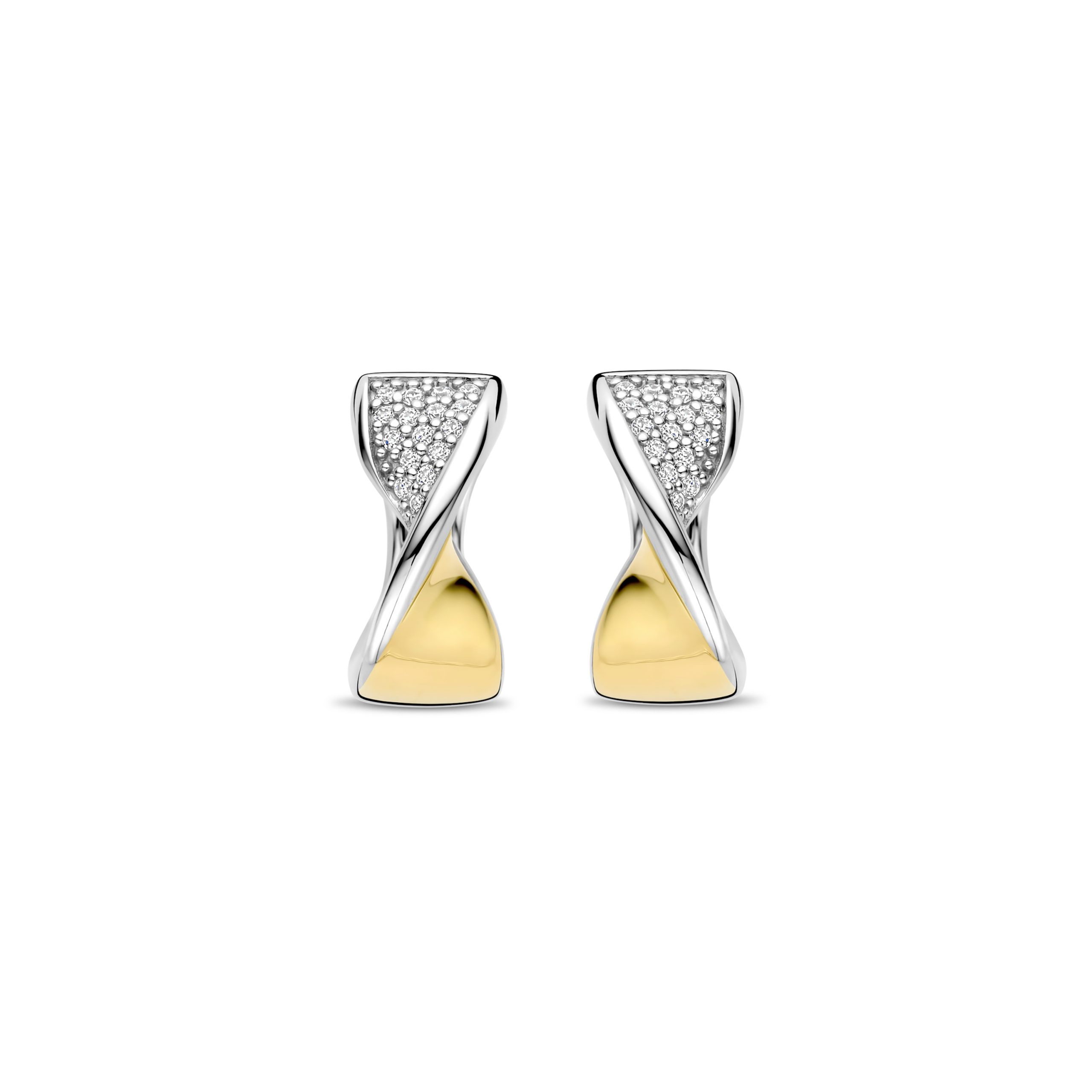 Ti Sento - Twisted Zirconia Hoops
