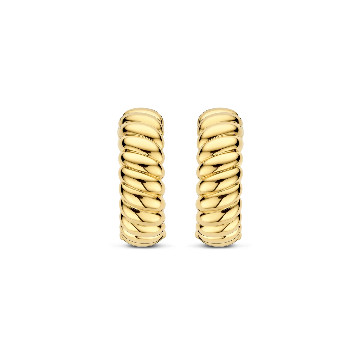 Ti Sento - Vintage Ribbed Hoops