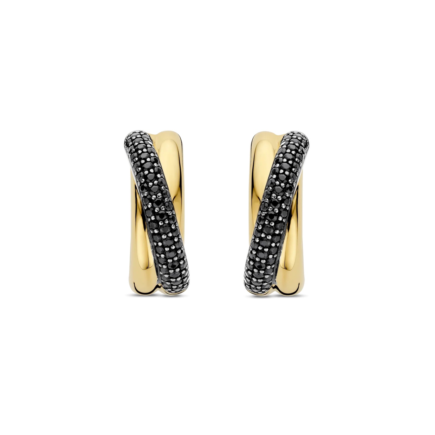 Ti Sento - Zirconia Crossover Hoops