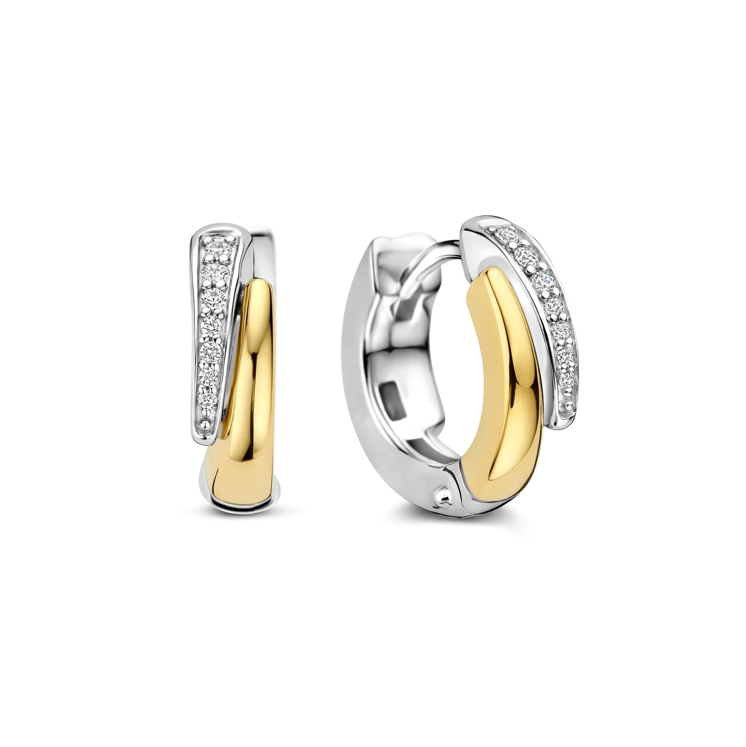 Ti Sento - Zirconia Layered Hoops