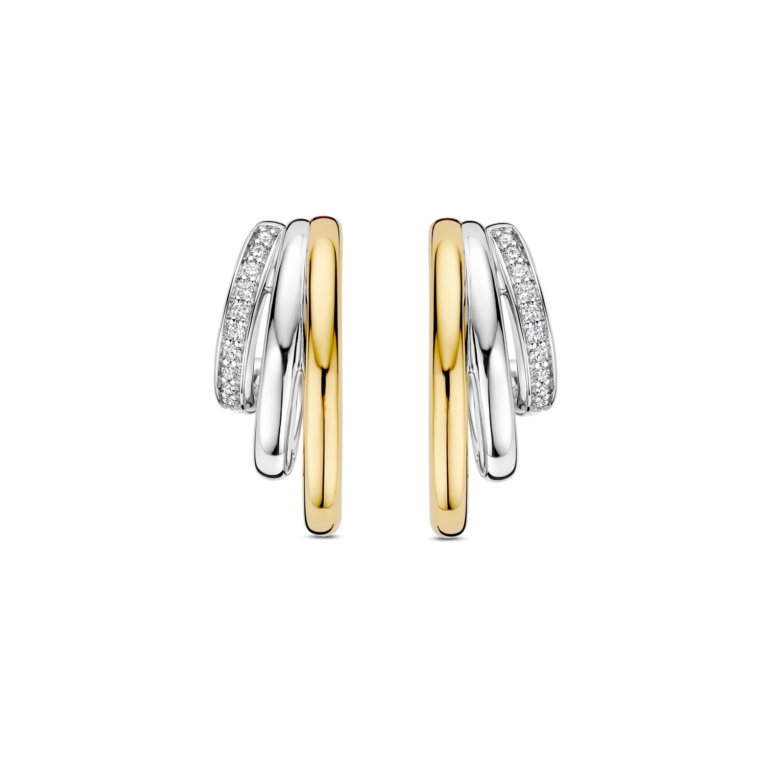 Ti Sento - Zirconia Structure Earrings