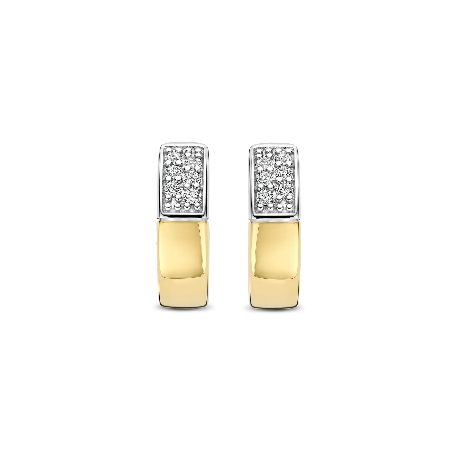 Ti Sento - Contrast Zirconia Hoops