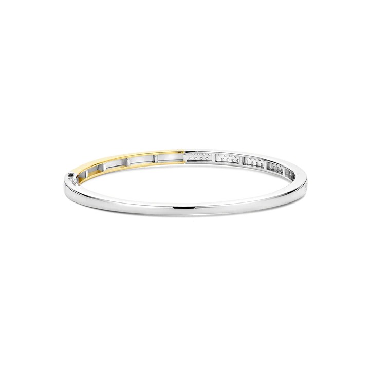 Ti Sento - Contrast Zirconia Bangle