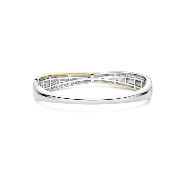 Ti Sento - Bold Zirconia Crossover Bangle