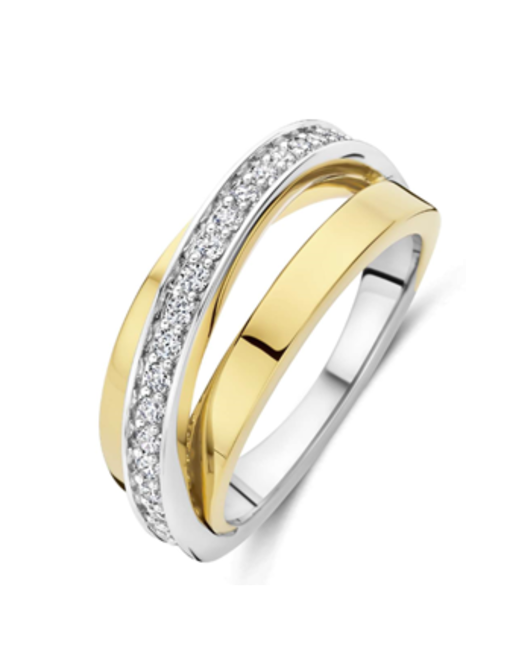 Ti Sento - Zirconia Crossover Ring