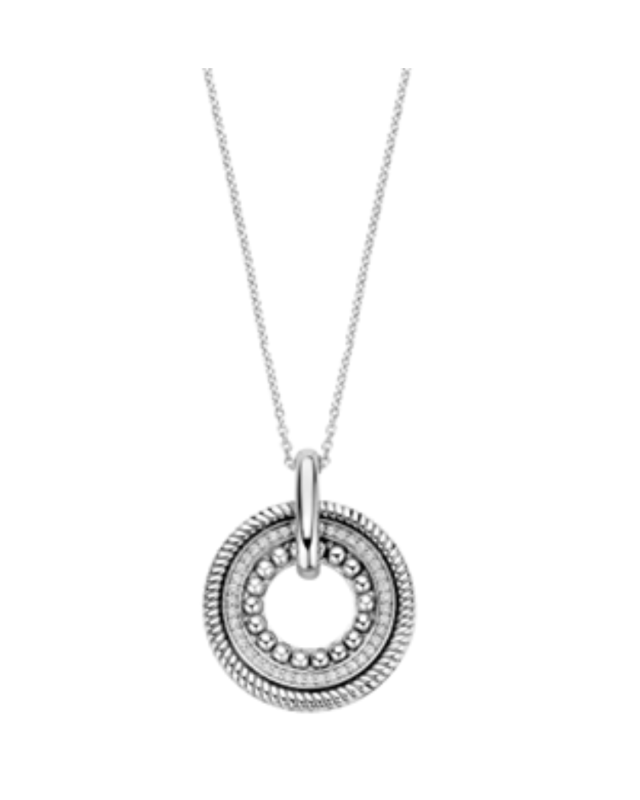 Ti Sento - Structure Circle Necklace - M model