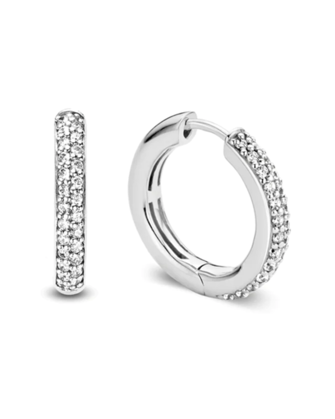Ti Sento - Stardust Large Tennis Hoops 20mm