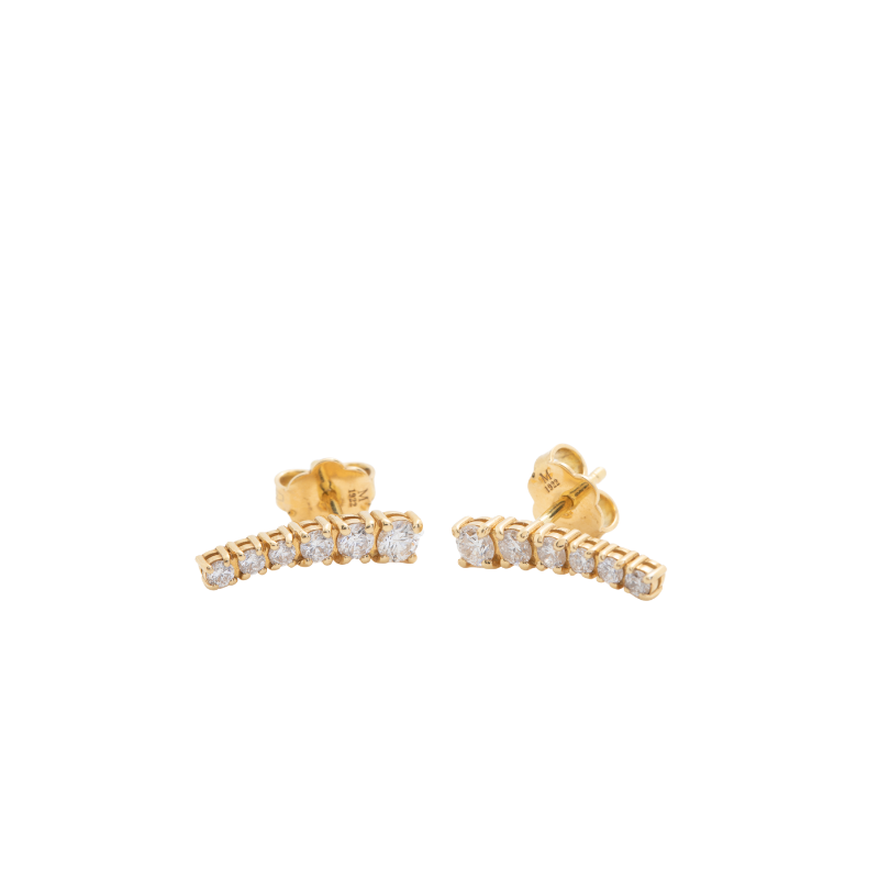 Aretes con brillantes