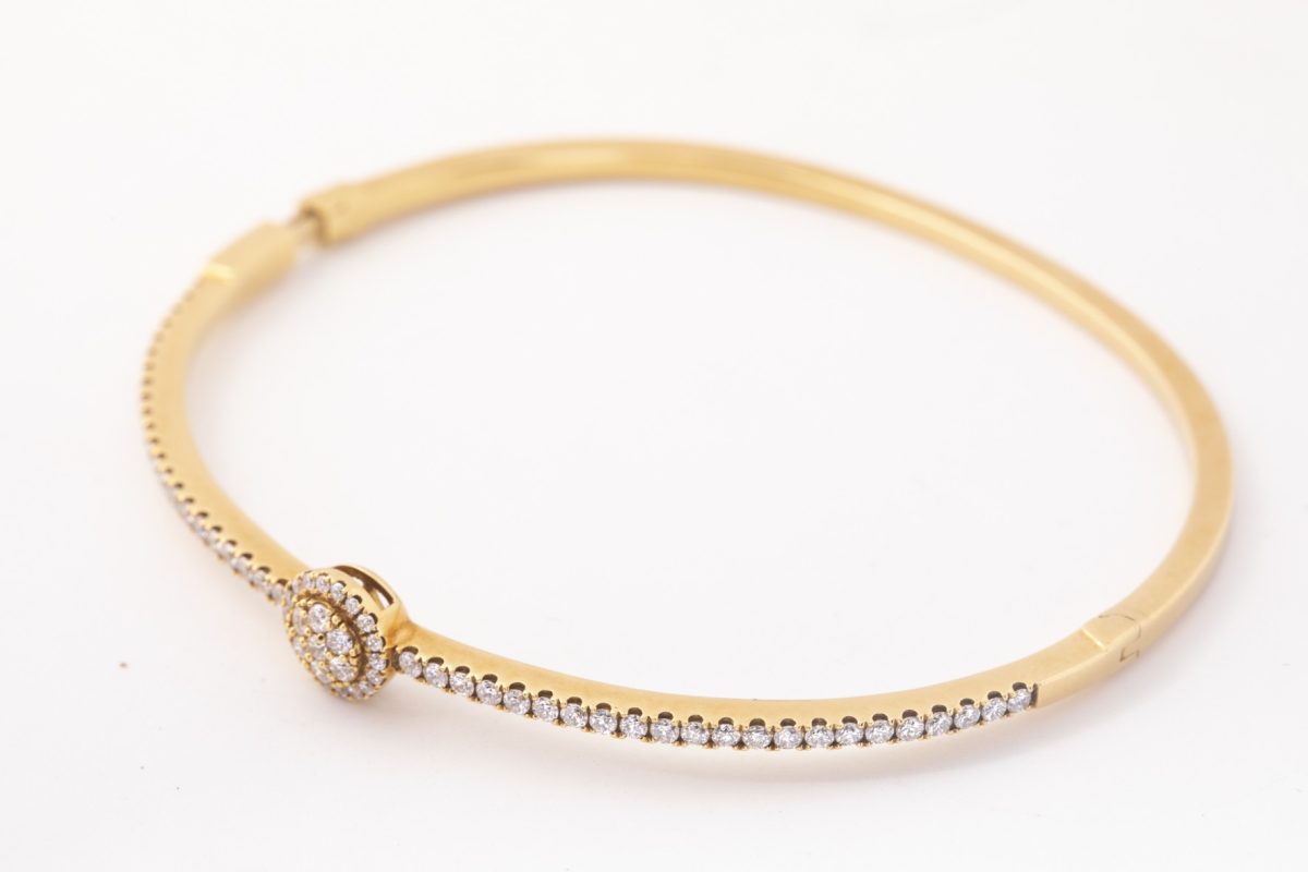 Pulsera aro con brillantes
