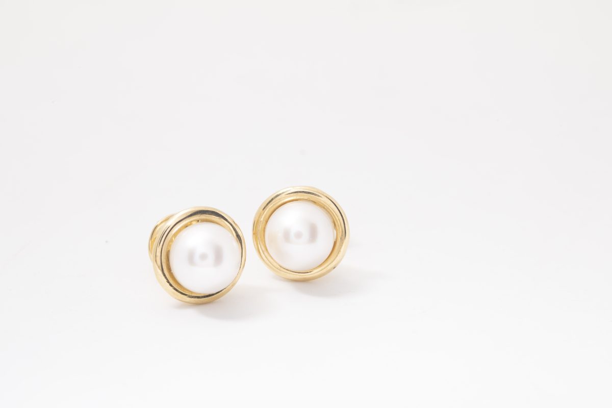 PAR DE ARETES PERLAS