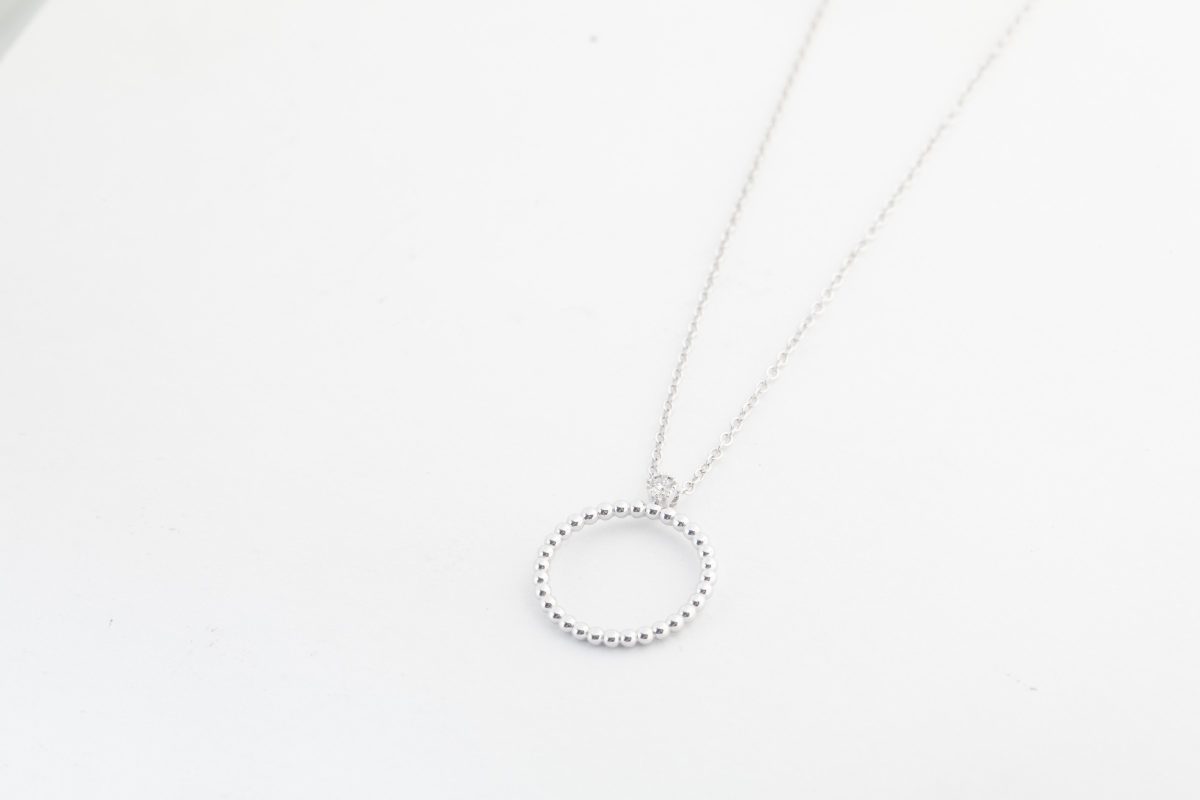 Collar Moraglione de oro blanco con diamantes