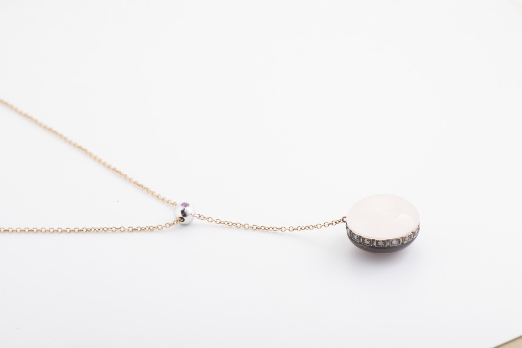 Collar de Moraglione Reversible en oro Rosa de 18Kt