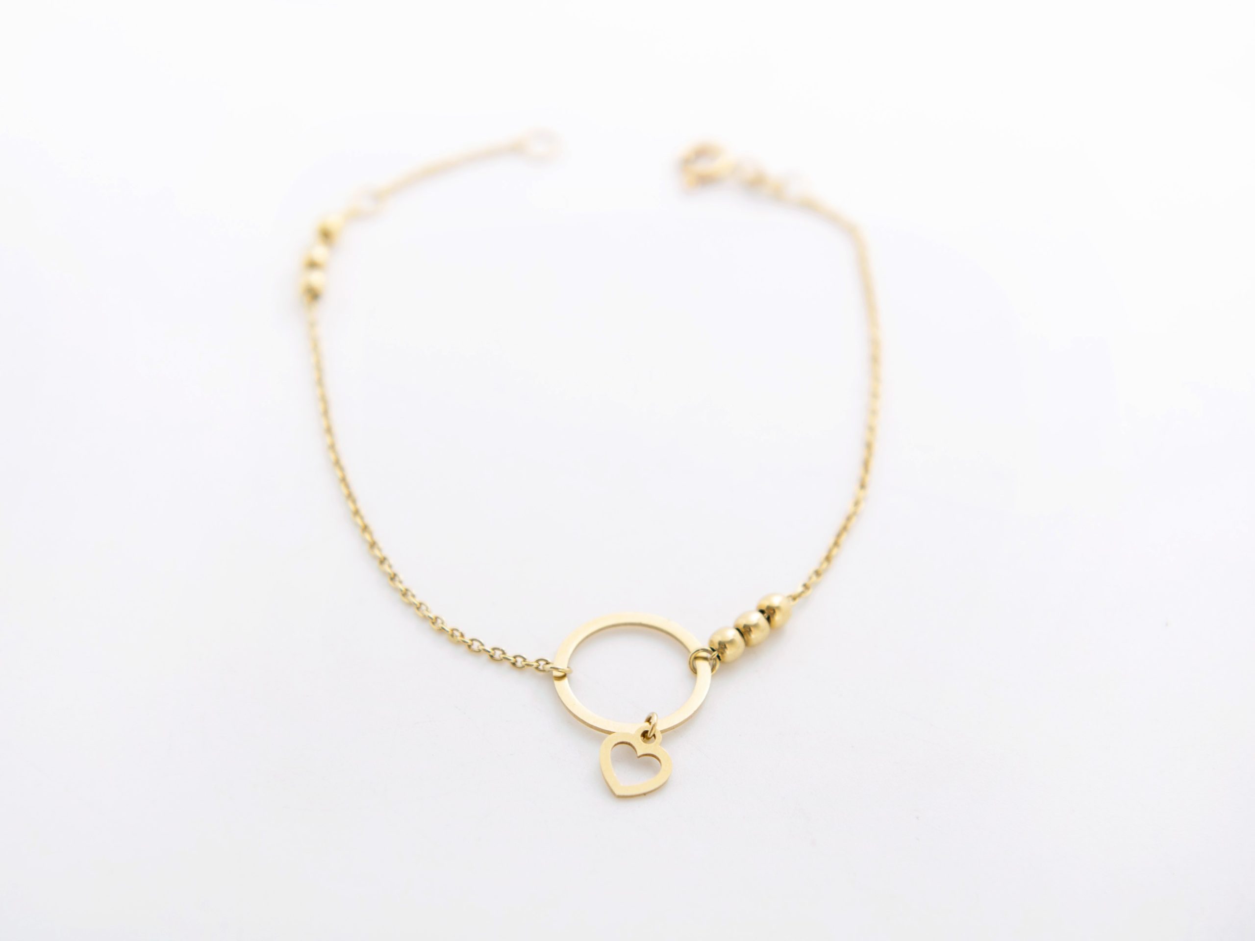 Pulsera círculo con corazón