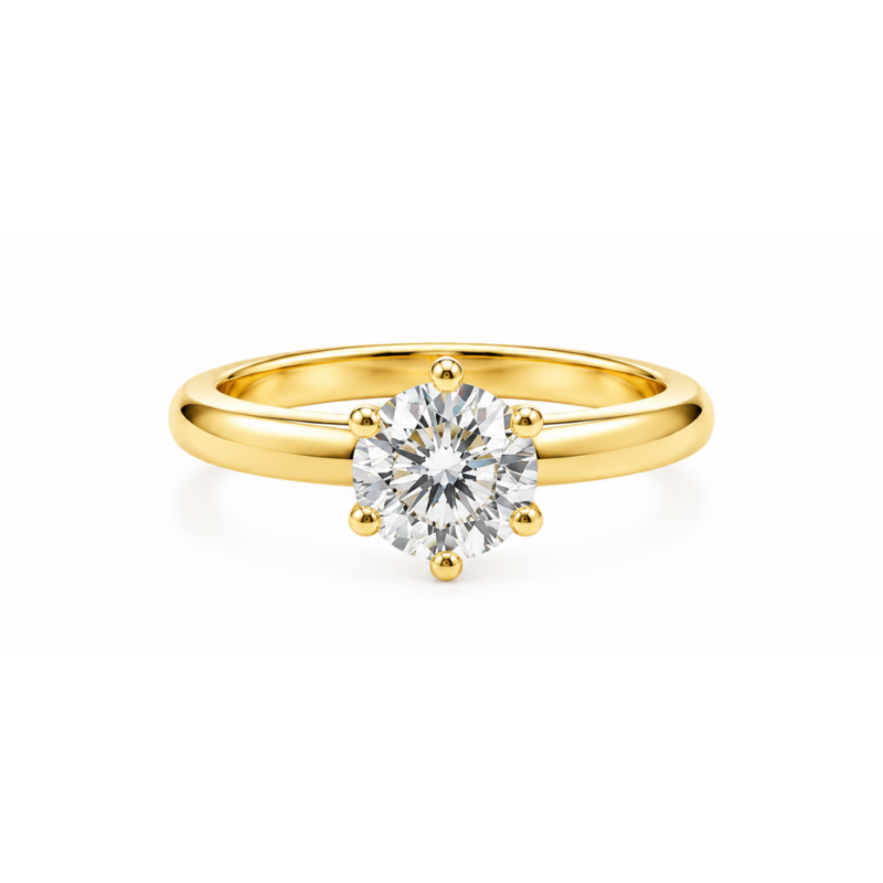 Anillo de compromiso con diamante 1.01ct